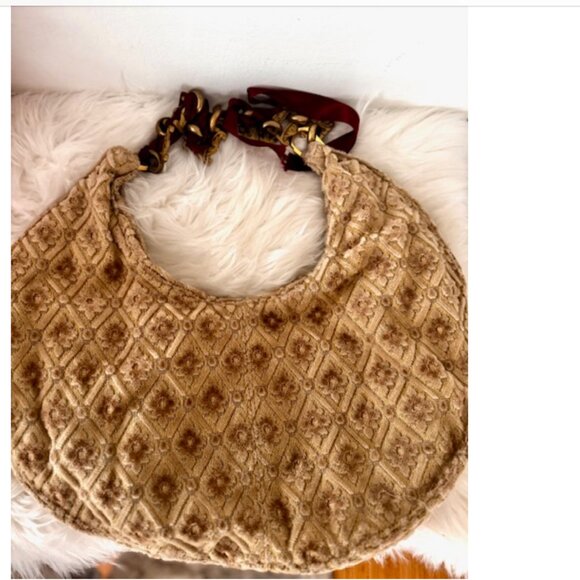 Nina Perrera Vintage Bag Baroque Victorian Upholstery Look Romantic - Picture 2 of 16